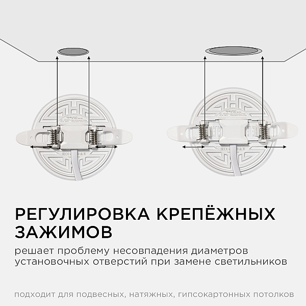 Встраиваемая светодиодная панель безрамочная Apeyron FLP 06-102