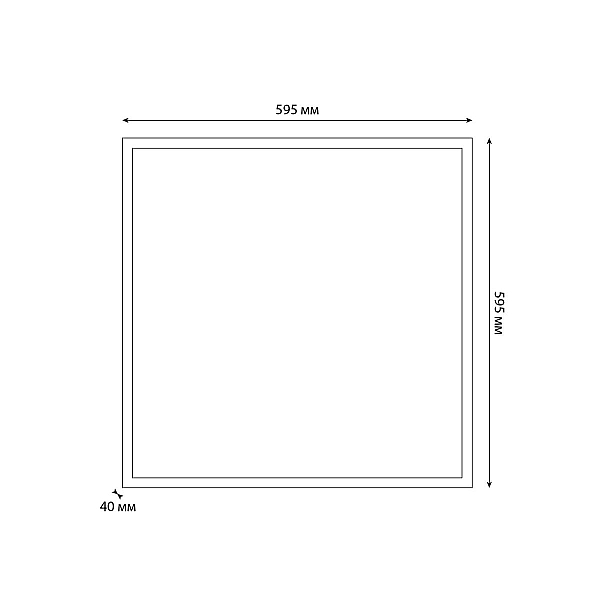 Светодиодная панель Uniel ULP-6060 36W/5000К/LL IP40 PREMIUM OPAL WHITE UL-00012521