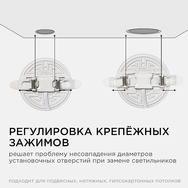 Встраиваемая светодиодная панель безрамочная Apeyron FLP 06-101