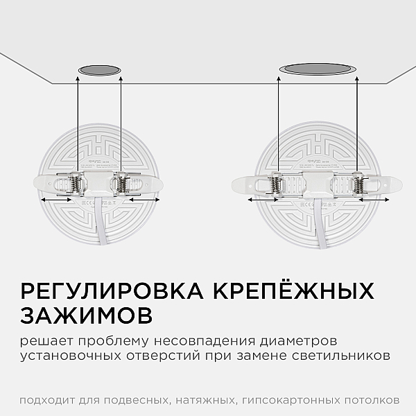 Встраиваемая светодиодная панель безрамочная Apeyron FLP 06-106