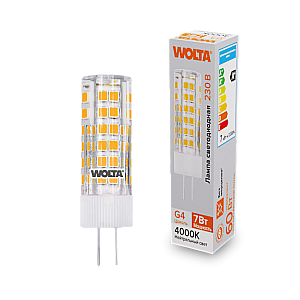 Светодиодная лампа WOLTA 7Вт 4000K G4 кукуруза матовая WSTD-JC-220V7W4KG4-C