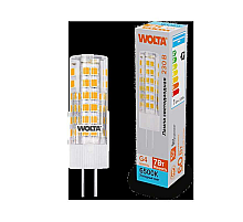 Светодиодная лампа WOLTA 7Вт 6500K G4 кукуруза матовая WSTD-JC-220V7W6KG4-C