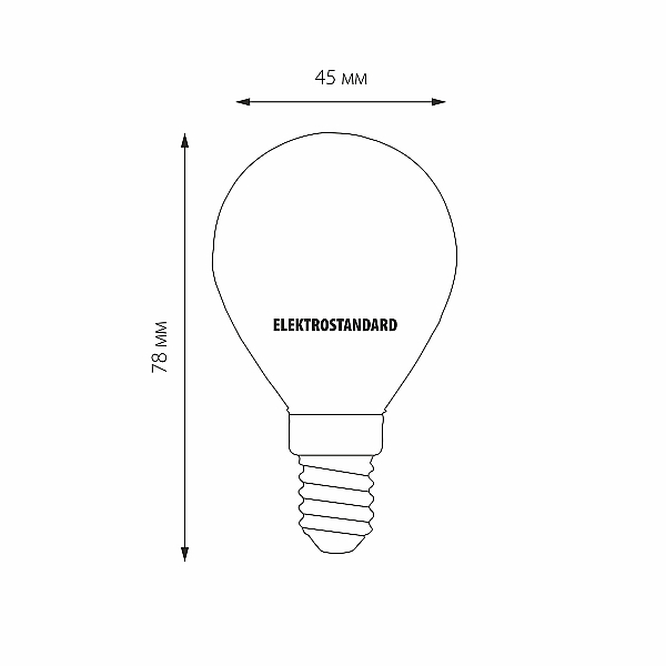 Светодиодная лампа Elektrostandard Mini Classic LED 7W 3300K E14 матовое стекло 4690389041525