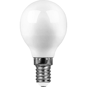Лампа светодиодная Saffit SBG4513 шар E14 13W 6400K 55159