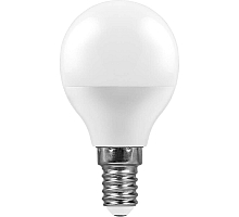 Лампа светодиодная Feron E14 11W 6400K Шар Матовая LB-750 25948