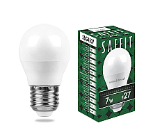 Lampa svetodiodnaya feron e27 7w 2700k matovaya sbg4507 55036