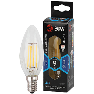 Лампа светодиодная Эра E14 9W 4000K F-LED B35-9w-840-E14 Б0046995