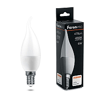Лампа светодиодная Feron E14 6W 4000K свеча на ветру матовая LB-1306 38048