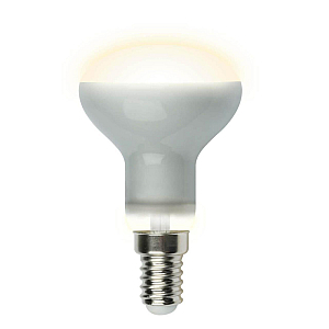 Лампа светодиодная рефлекторная (UL-00001491) Uniel E14 6W 3000K матовая LED-R50-6W/WW/E14/FR PLS02WH
