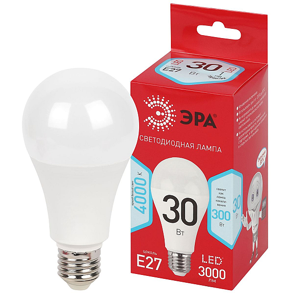 Лампа светодиодная Эра RED LINE LED A70-30W-840-E27 R 30Вт груша Б0069971