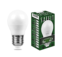 Лампа светодиодная Saffit SBG4505 шар E27 5W 4000K 55026