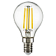 Лампа светодиодная филаментная Lightstar LED Filament E14 6W 4000K груша прозрачная 933804