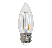 Лампа светодиодная диммируемая (UL-00003643) Uniel E27 5W прозрачная LED-C35-5W/WW/E27/CL/DIM GLA01TR