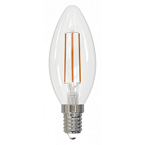 Лампа светодиодная филаментная Volpe E14 6W 3000K прозрачная LED-C35-6W/3000K/E14/CL/SLF UL-00008328