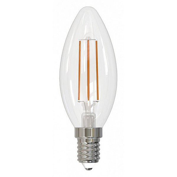 Лампа светодиодная филаментная Volpe E14 6W 3000K прозрачная LED-C35-6W/3000K/E14/CL/SLF UL-00008328