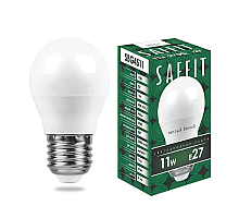 Лампа светодиодная Saffit SBG4511 шар E27 11W 2700K 55137