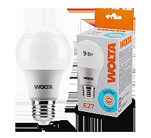 Светодиодная лампа WOLTA 9Вт 6500К E27 груша матовая 25W60BL9E27