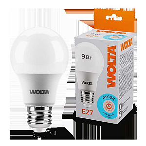 Светодиодная лампа WOLTA 9Вт 6500К E27 груша матовая 25W60BL9E27