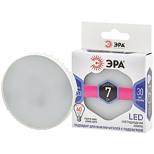 Лампа светодиодная Эра GX53 7W 6000K LED GX-7W-860-GX53 Б0048018