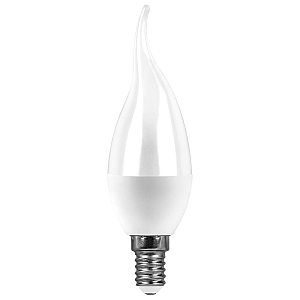 Лампа светодиодная Saffit SBC3715 Свеча на ветру E14 15W 4000K 55205