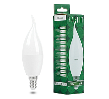 Лампа светодиодная Saffit SBC3720 cвеча на ветру матовая E14 20W 230V 4000K 55275