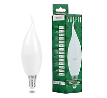 Лампа светодиодная Saffit SBC3720 cвеча на ветру матовая E14 20W 230V 4000K 55275