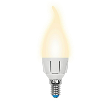 Лампа светодиодная (UL-00002416) Uniel E14 7W 3000K матовая LED-CW37 7W/WW/E14/FR PLP01WH
