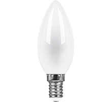 Лампа светодиодная Feron E14 9W 2700K Свеча Матовая LB-73 25955