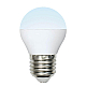 Лампа светодиодная (UL-00002378) Uniel E27 6W 4000K матовая LED-G45-6W/NW/E27/FR/MB PLM11WH