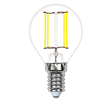 Лампа светодиодная филаментная Volpe E14 6W 3000K прозрачная LED-G45-6W/3000K/E14/CL/SLF UL-00008316