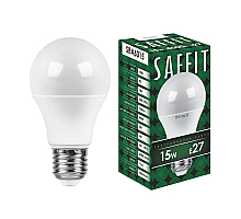 Лампа светодиодная Saffit SBA6015 шар E27 15W 4000K 55011