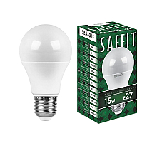 Лампа светодиодная Saffit SBA6015 шар E27 15W 4000K 55011