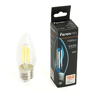 Светодиодная лампа Feron LB-1206 E27 6W 6400K 51240