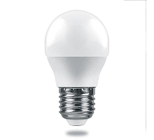 Лампа светодиодная Feron E27 6W 4000K шар матовый LB-1406 38069
