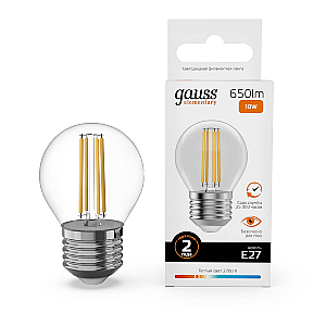 Лампа светодиодная Gauss Filament Elementary E27 10W 2700K 52210
