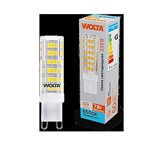 Светодиодная лампа WOLTA 7Вт 6500K G9 кукуруза матовая WSTD-JCD-7W6KG9-C