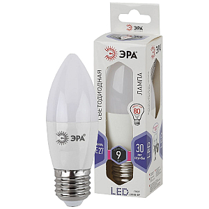 Лампа светодиодная Эра E27 9W 6000K LED B35-9W-860-E27 Б0031410