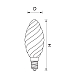 Лампа светодиодная филаментная Lightstar LED Filament E14 6W 4000K свеча прозрачная 933704