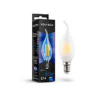 Лампа светодиодная Voltega E14 6W 4000К матовая VG10-CW2E14cold6W-F 7026