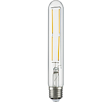 Лампа светодиодная филаментная Lightstar LED Filament E27 6W 3000K трубчатая прозрачная 933902