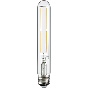 Лампа светодиодная филаментная Lightstar LED Filament E27 6W 3000K трубчатая прозрачная 933902