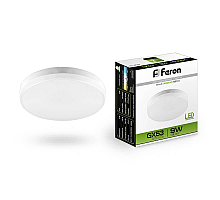 Лампа светодиодная Feron GX53 9W 4000K Таблетка Матовая LB-452 25829