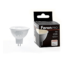 Лампа светодиодная Feron G5.3 7W 2700K рефлекторная LB-1607 38185