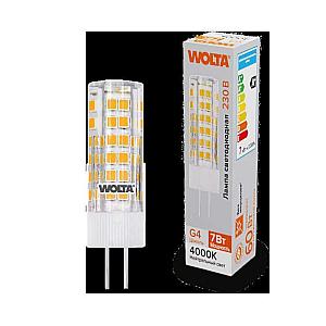 Светодиодная лампа WOLTA 7Вт 4000K G4 кукуруза матовая WSTD-JC-220V7W4KG4-C