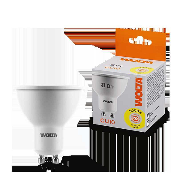 Светодиодная лампа WOLTA 25YPAR16-230-8GU10
