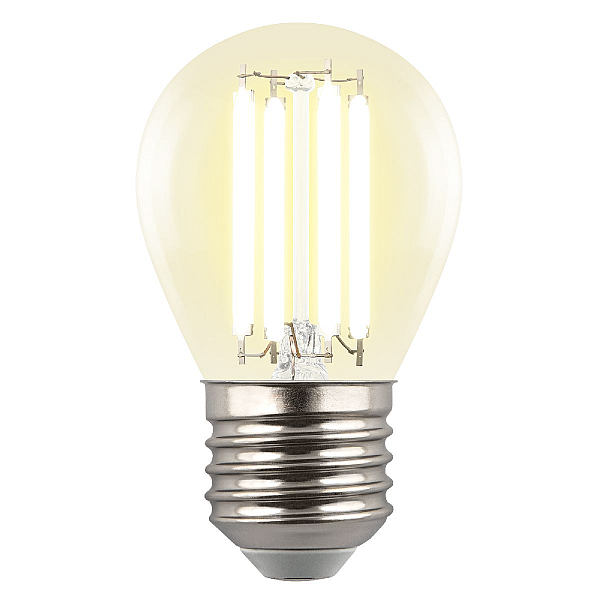Лампа светодиодная Uniel E27 4W 3000K прозрачная LED-G45-4W/3000K/E27/CL GLY01TR UL-00011940