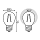 Лампа светодиодная Gauss Filament Elementary E27 8W 4100K 52228