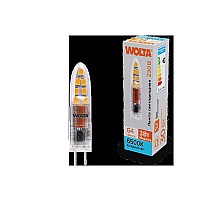 Светодиодная лампа WOLTA 3Вт 6500K G4 матовая WSTD-JC-220V3W6KG4-P
