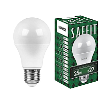 Лампа светодиодная Saffit SBA6525 шар E27 25W 4000K 55088