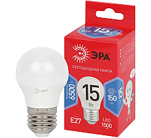 Лампа светодиодная Эра RED LINE LED P45-15W-865-E27 R 15Вт шар Б0070104